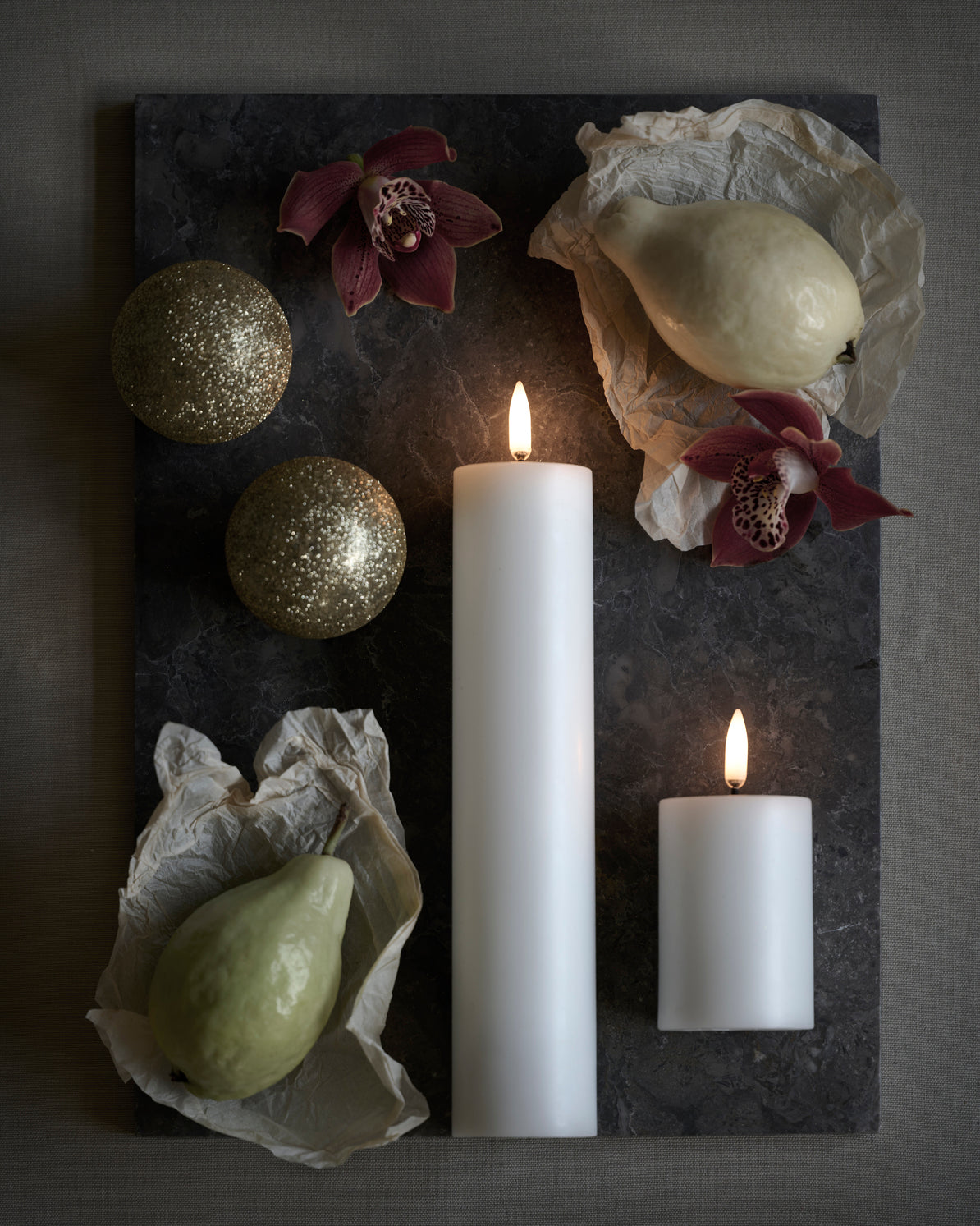 LED Pillar lys, Nordic White - H5 cm.